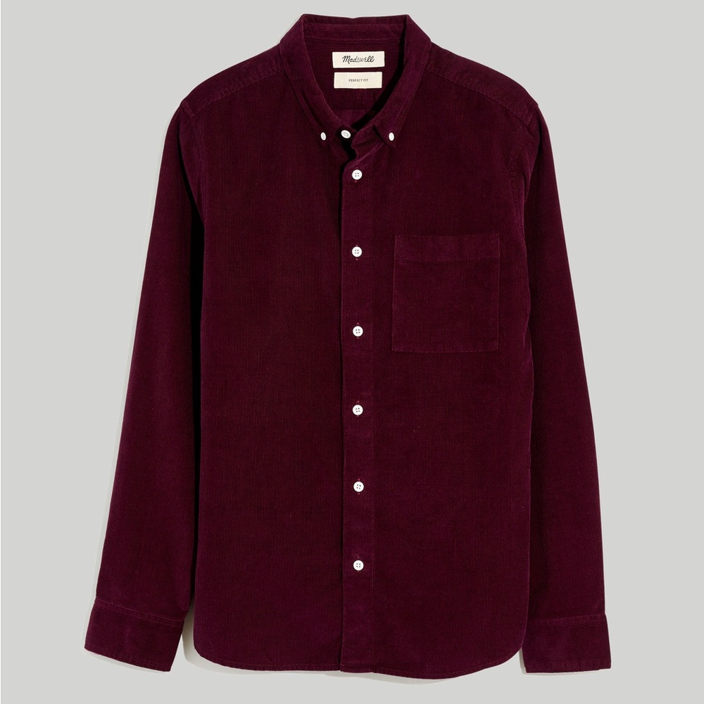 Madewell Perfect Longsleeve Men’s Corduroy Button Down